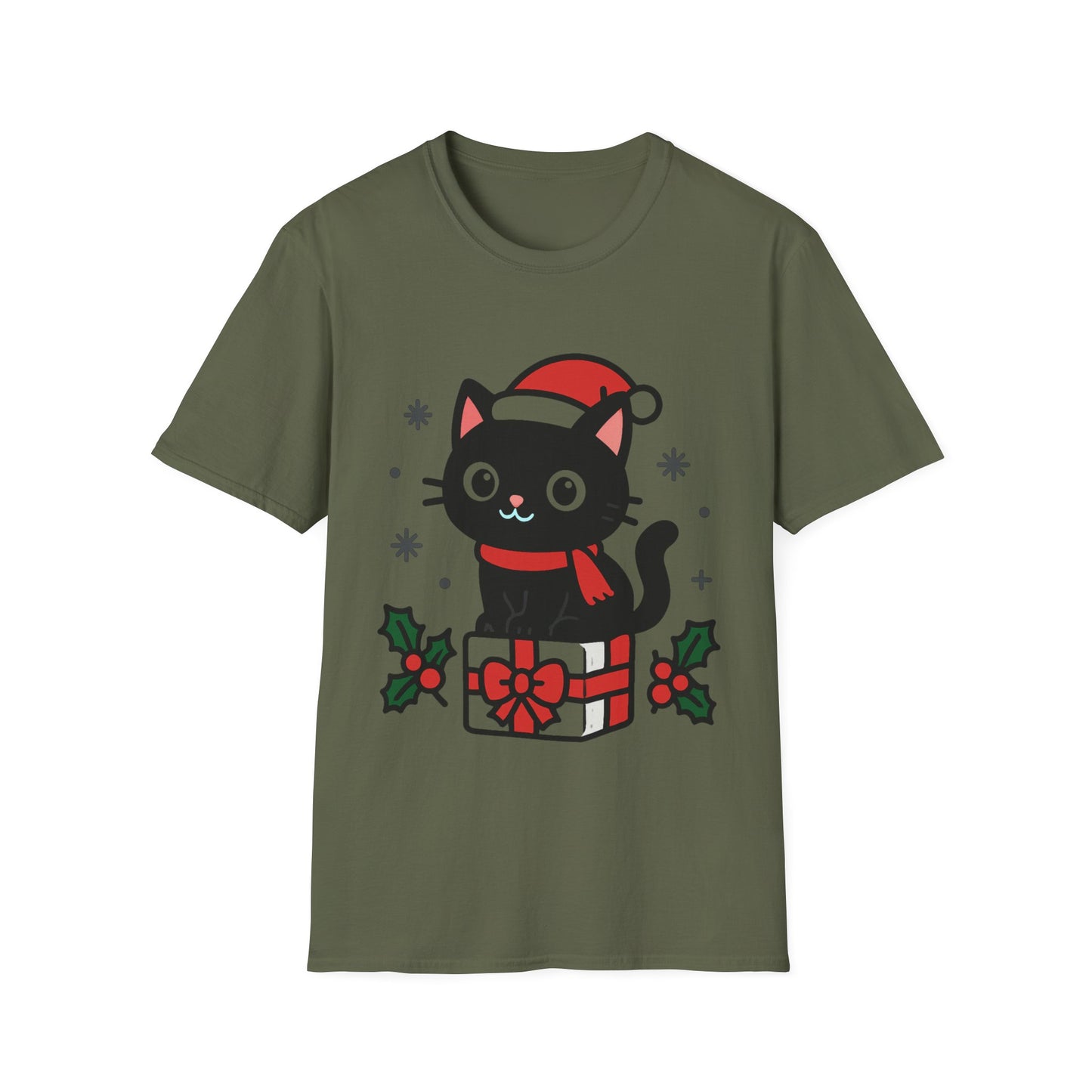 Kawaii Kitten 1st Christmas T-Shirt