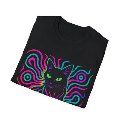 Cat In Neon Colors T-Shirt