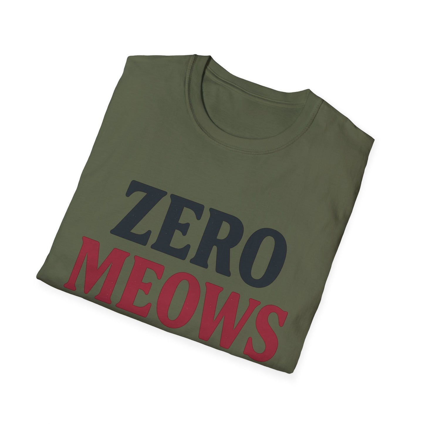 Zero Meows Cat T-Shirt