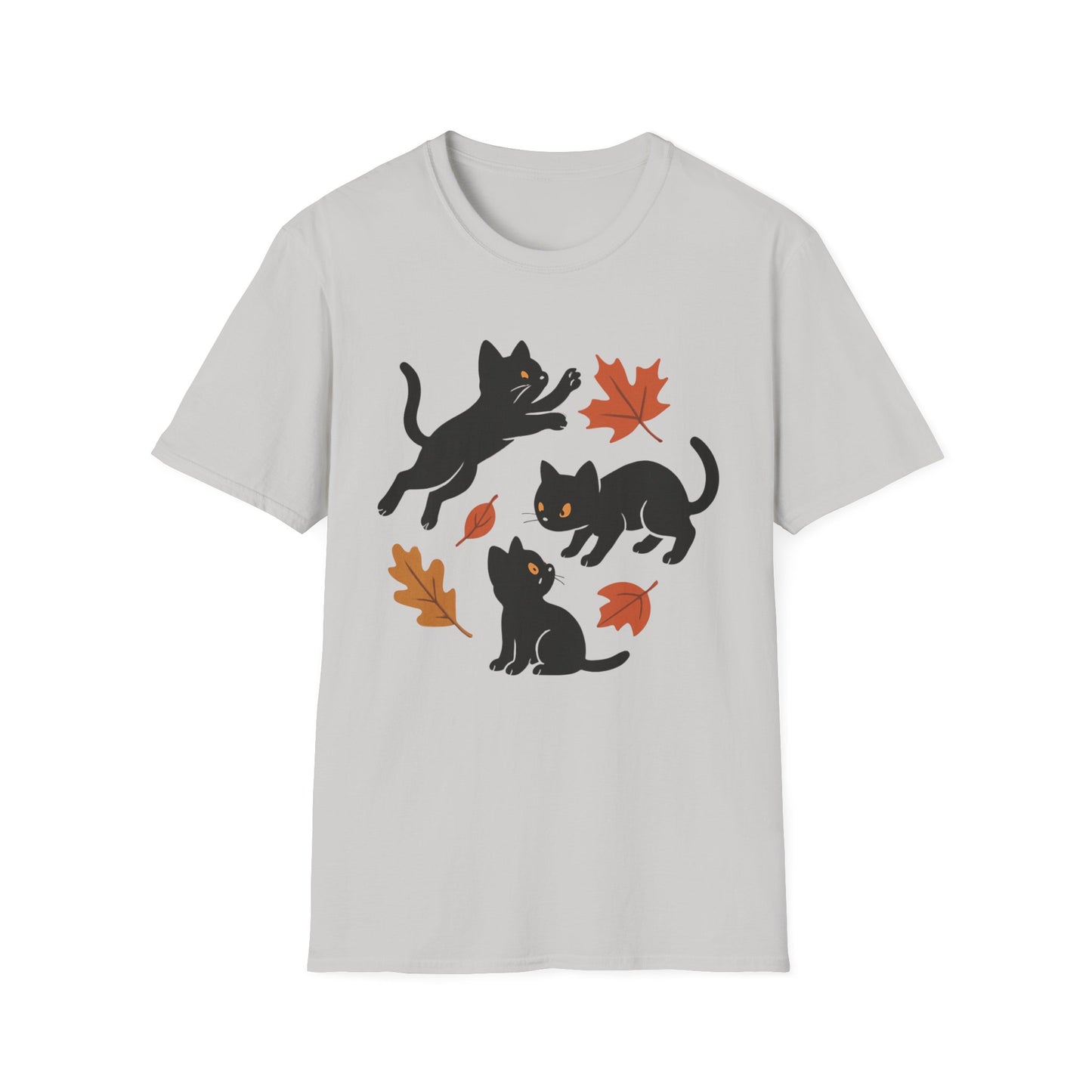Black Cats Love Fall T-Shirt