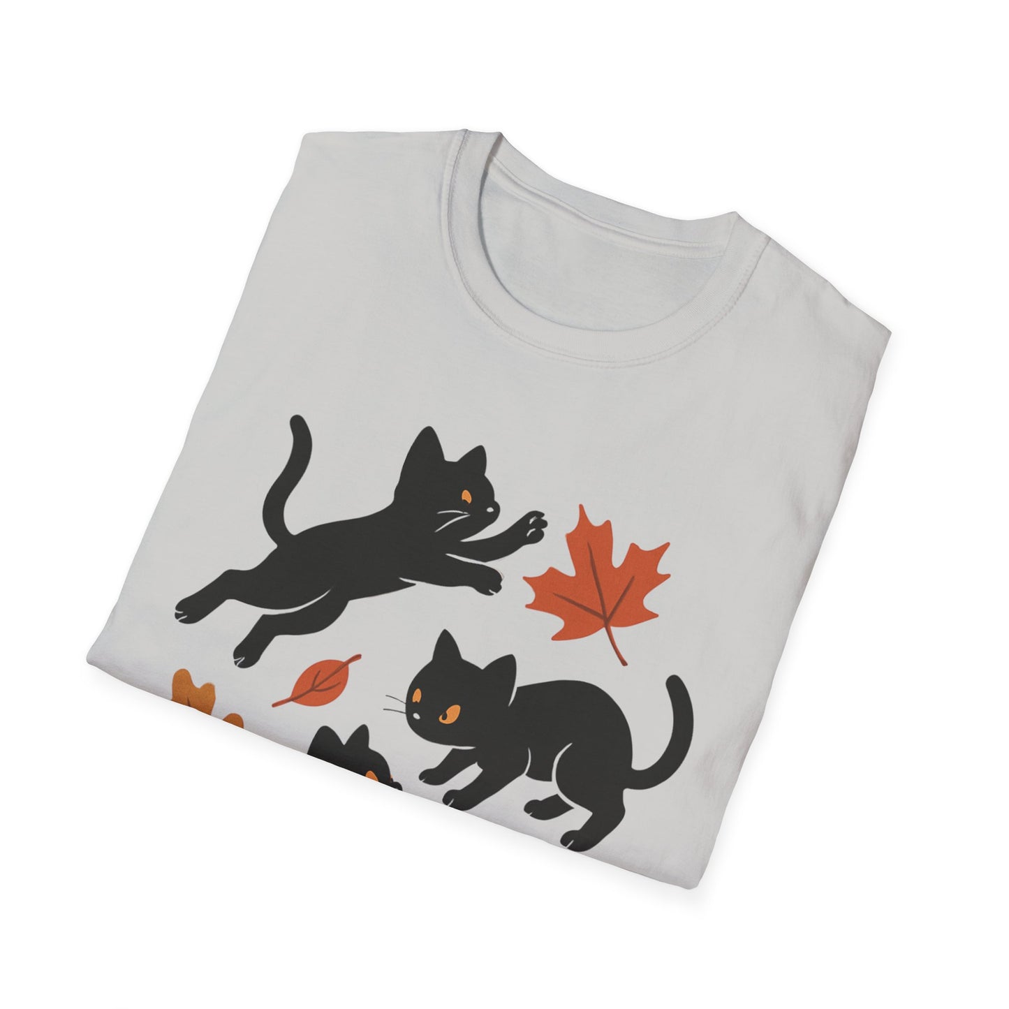 Black Cats Love Fall T-Shirt