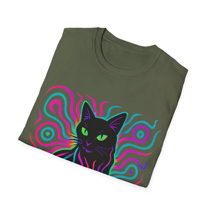 Cat In Neon Colors T-Shirt