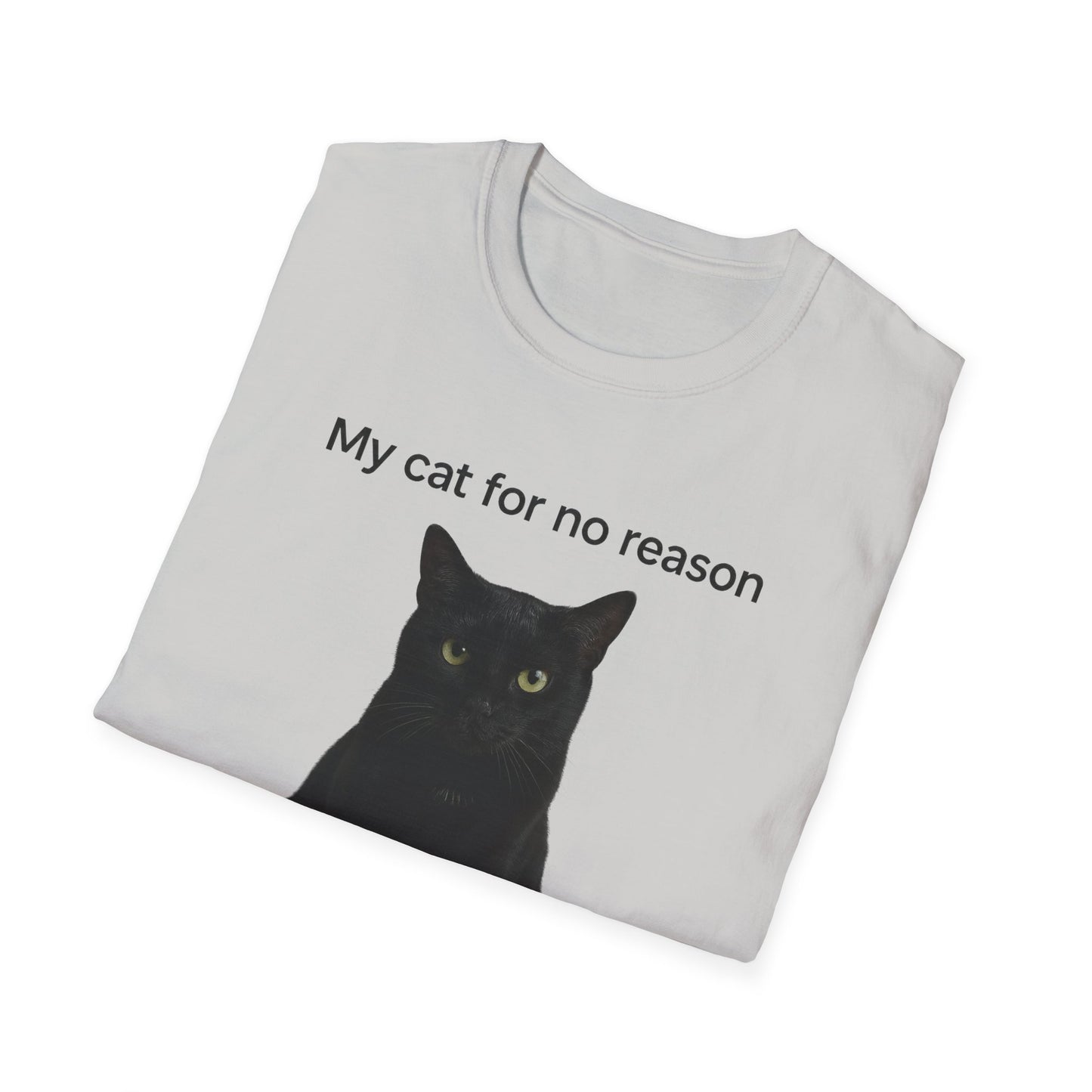 Cat Violence Button T-Shirt
