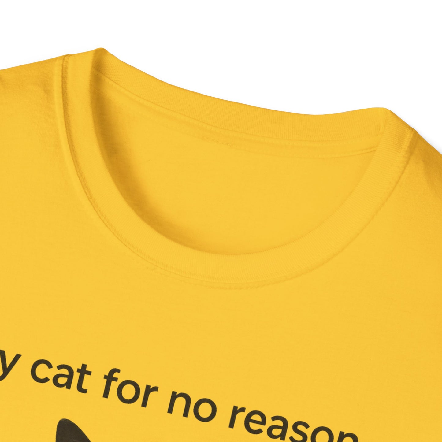 Cat Violence Button T-Shirt