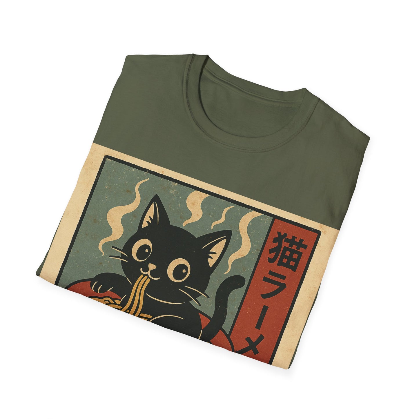 Anime Cat Into Ramen