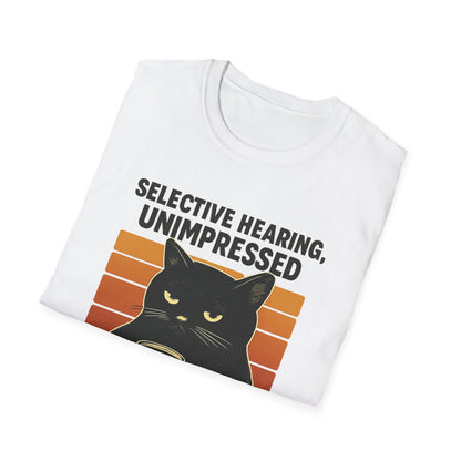 Selective Hearing Cat T-Shirt