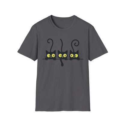 Curious Black Cats T-Shirt