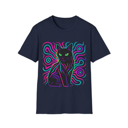 Cat In Neon Colors T-Shirt