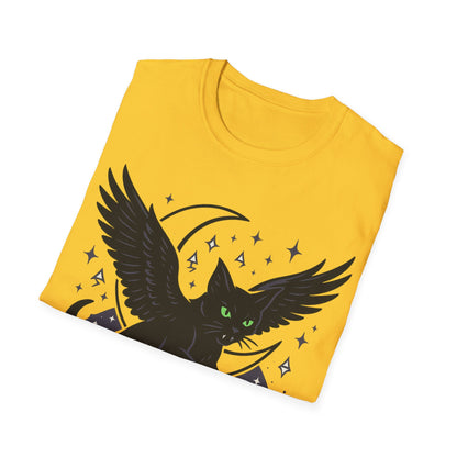 Winged Cat in Flight T-Shirt