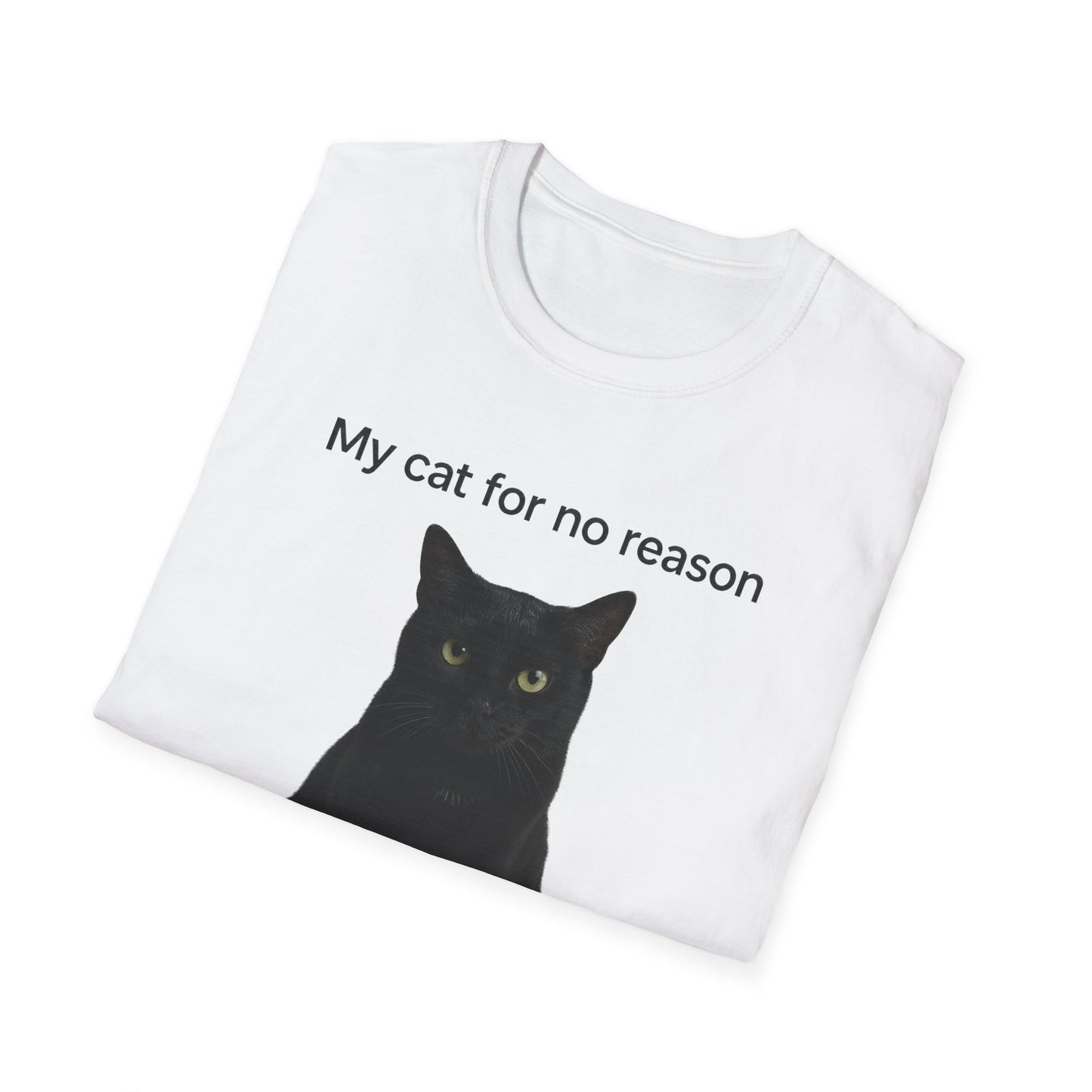 Cat Violence Button T-Shirt