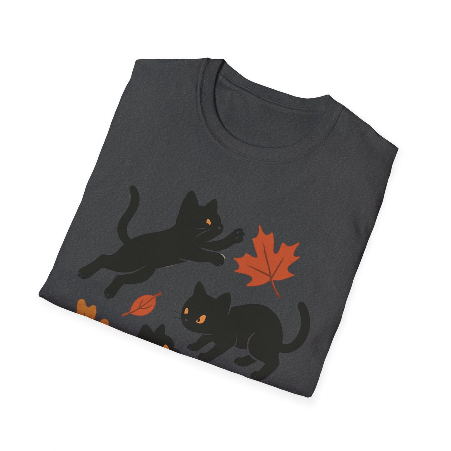 Black Cats Love Fall T-Shirt