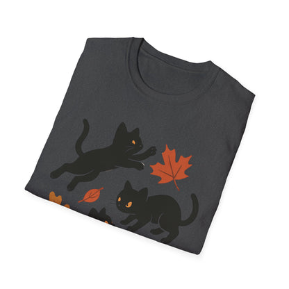 Black Cats Love Fall T-Shirt