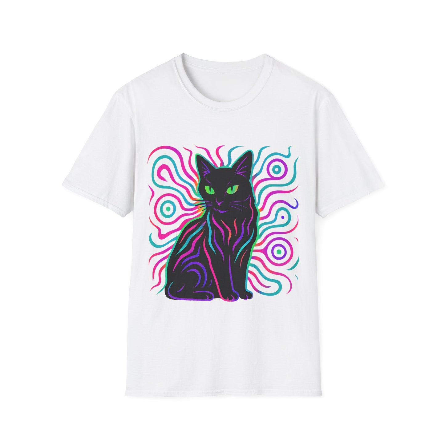 Cat In Neon Colors T-Shirt