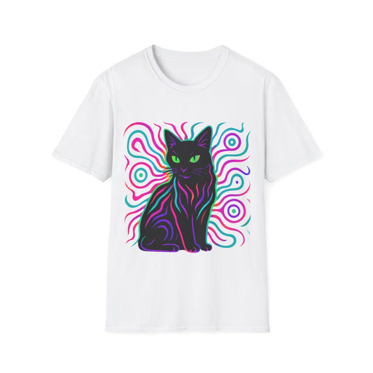 Cat In Neon Colors T-Shirt