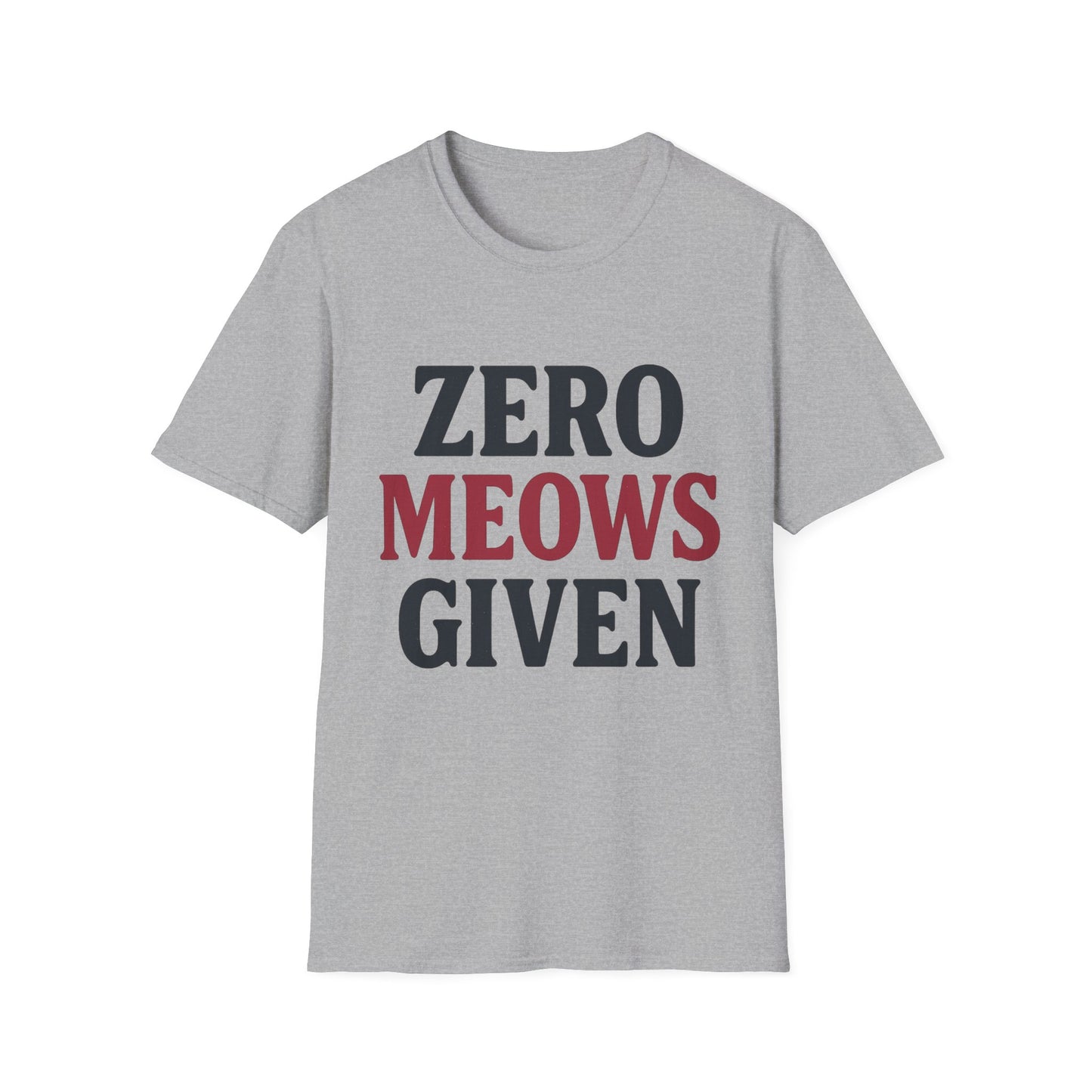 Zero Meows Cat T-Shirt