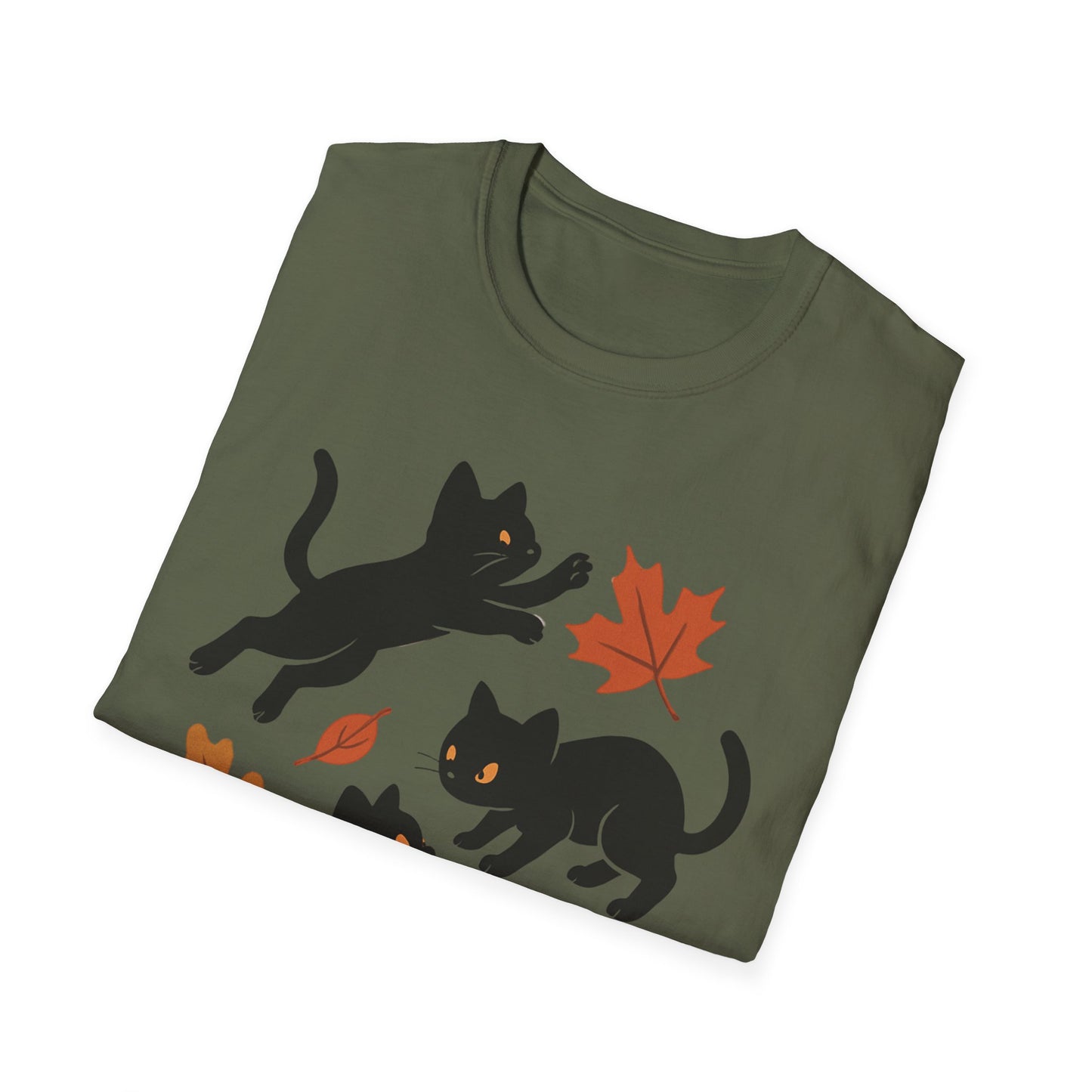 Black Cats Love Fall T-Shirt
