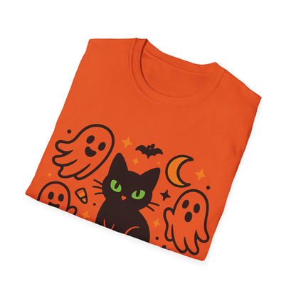Halloween Cat and Ghosts