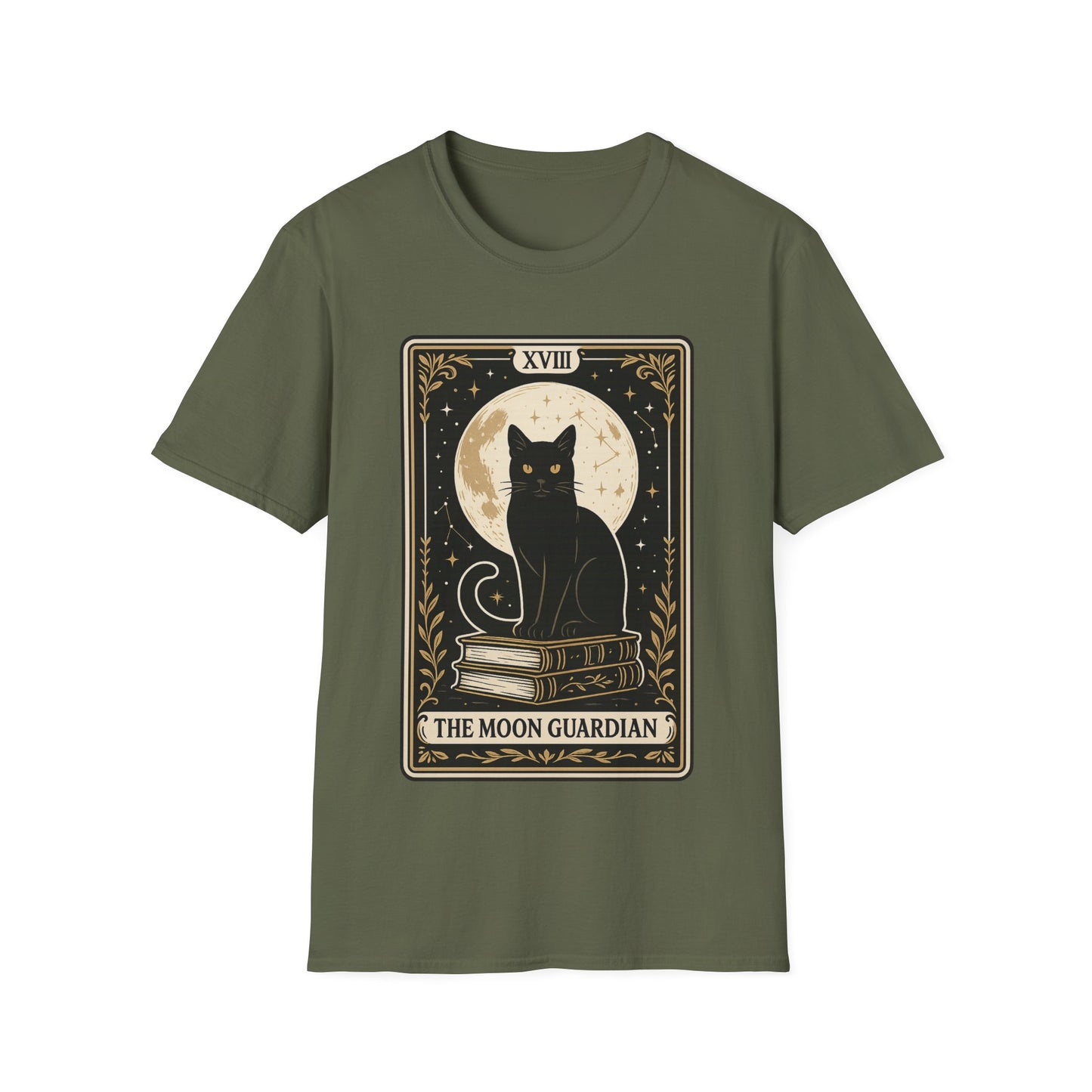 Tarot Moon Guardian Cat T-Shirt