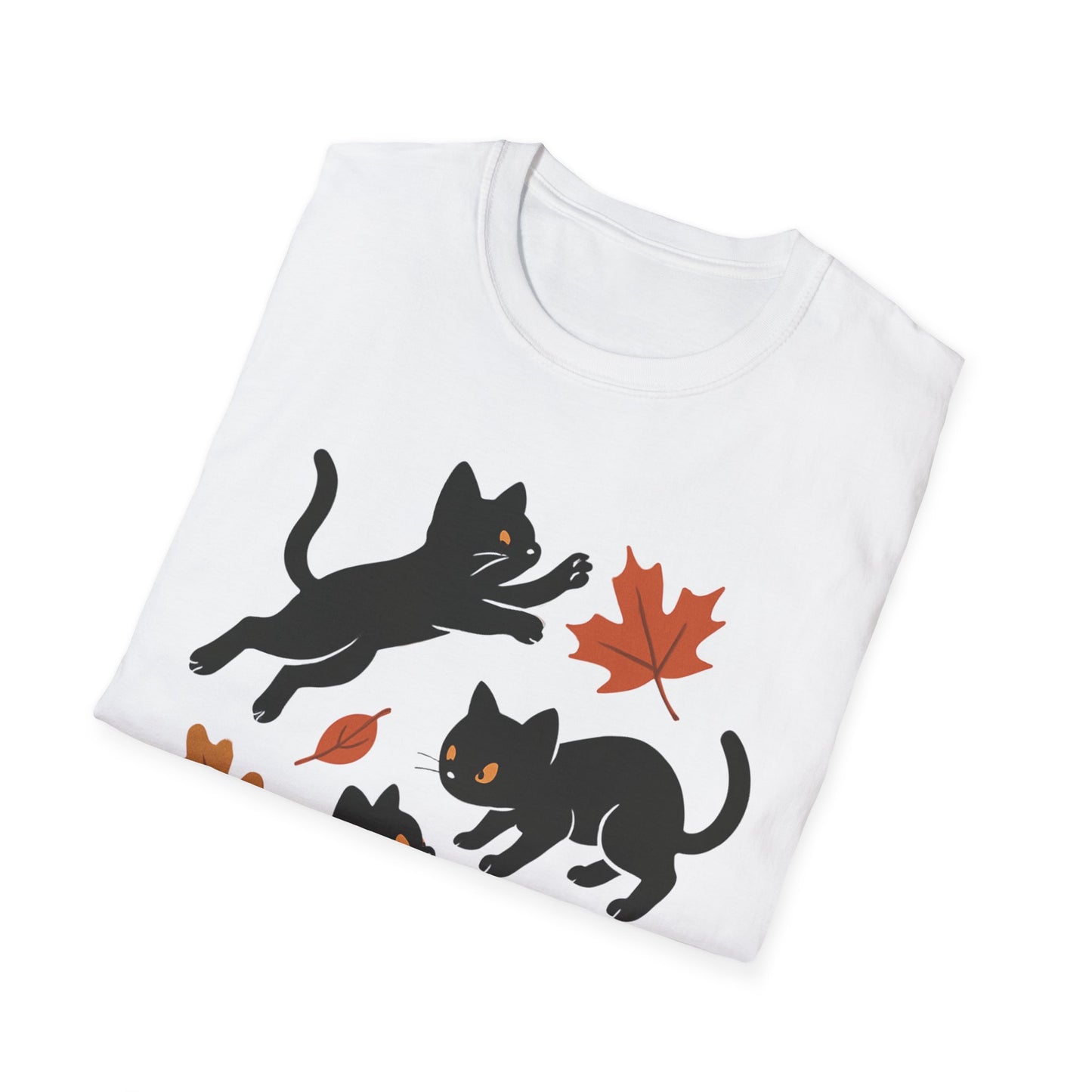 Black Cats Love Fall T-Shirt