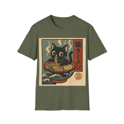 Anime Cat Into Ramen