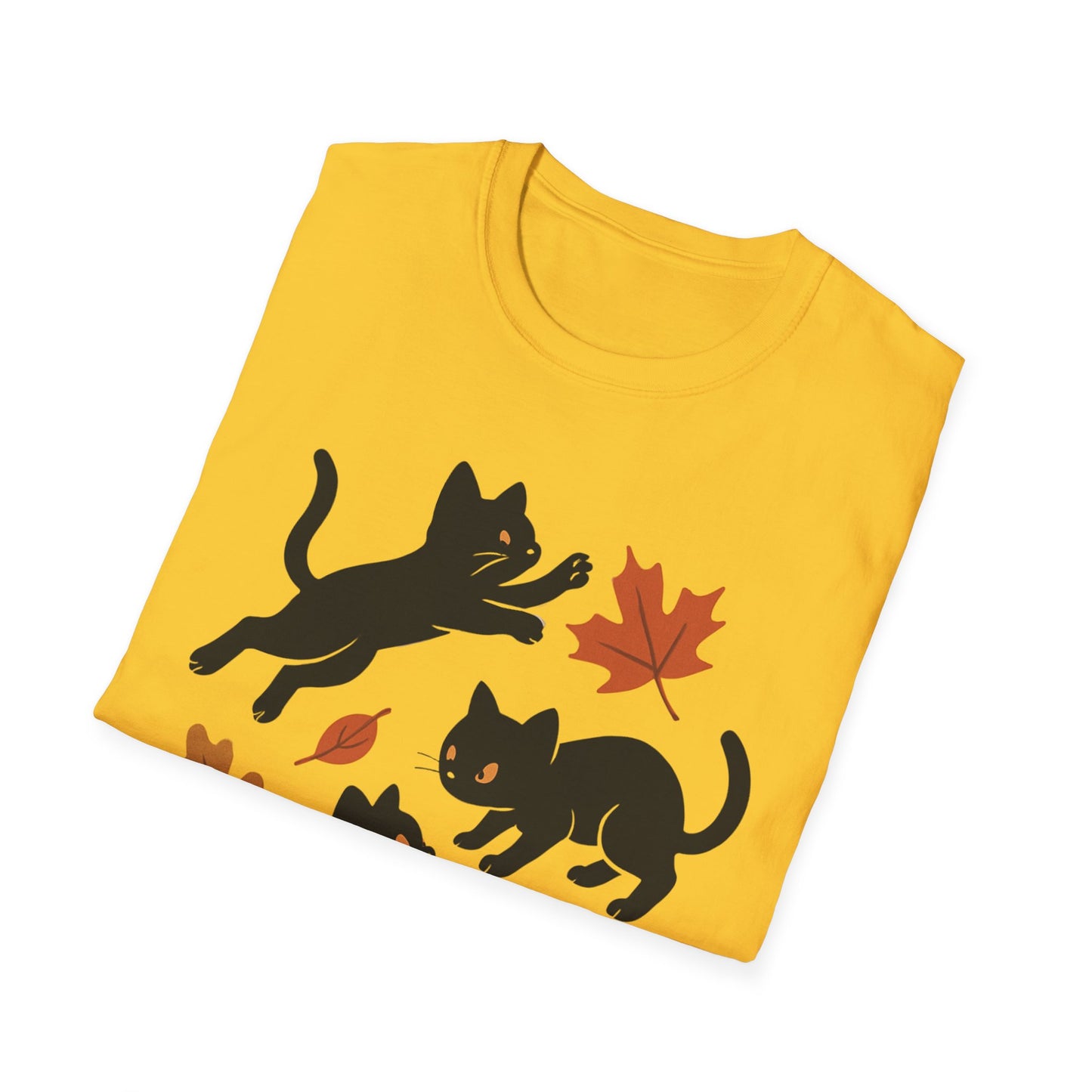 Black Cats Love Fall T-Shirt