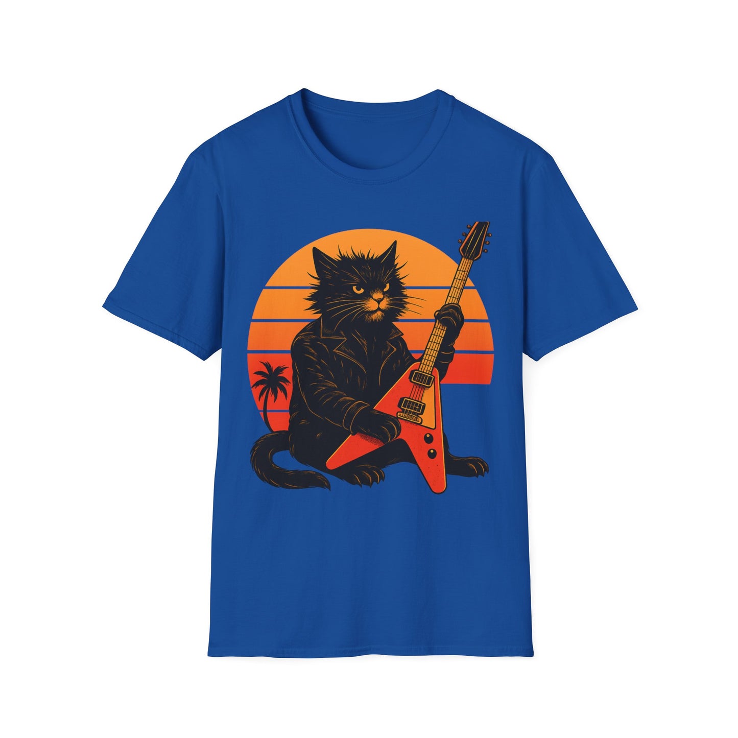 Guitar Hero Cat T-Shirt