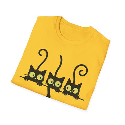 Curious Black Cats T-Shirt