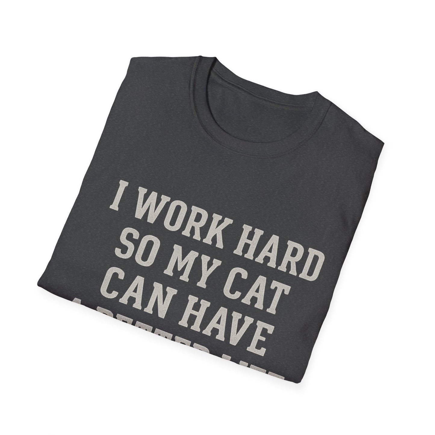 Work Hard Cat T-Shirt