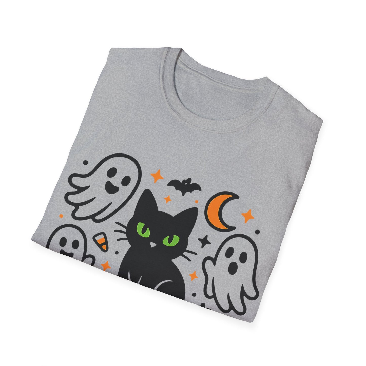 Halloween Cat and Ghosts