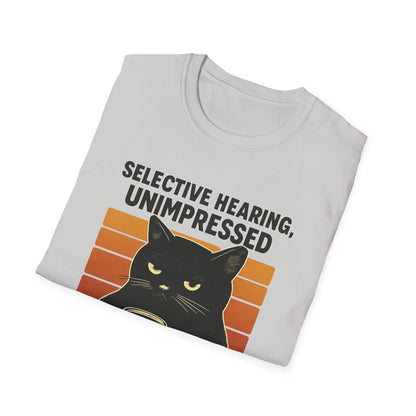 Selective Hearing Cat T-Shirt