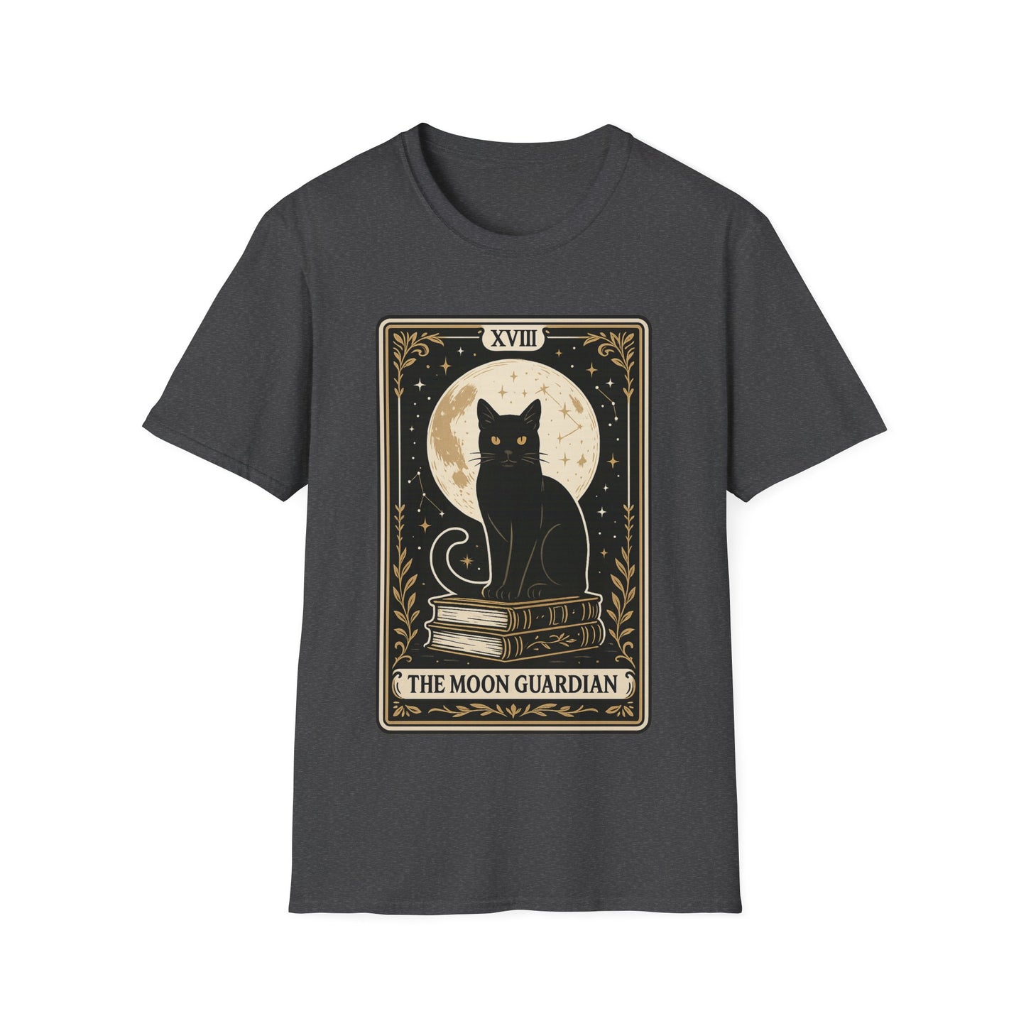 Tarot Moon Guardian Cat T-Shirt