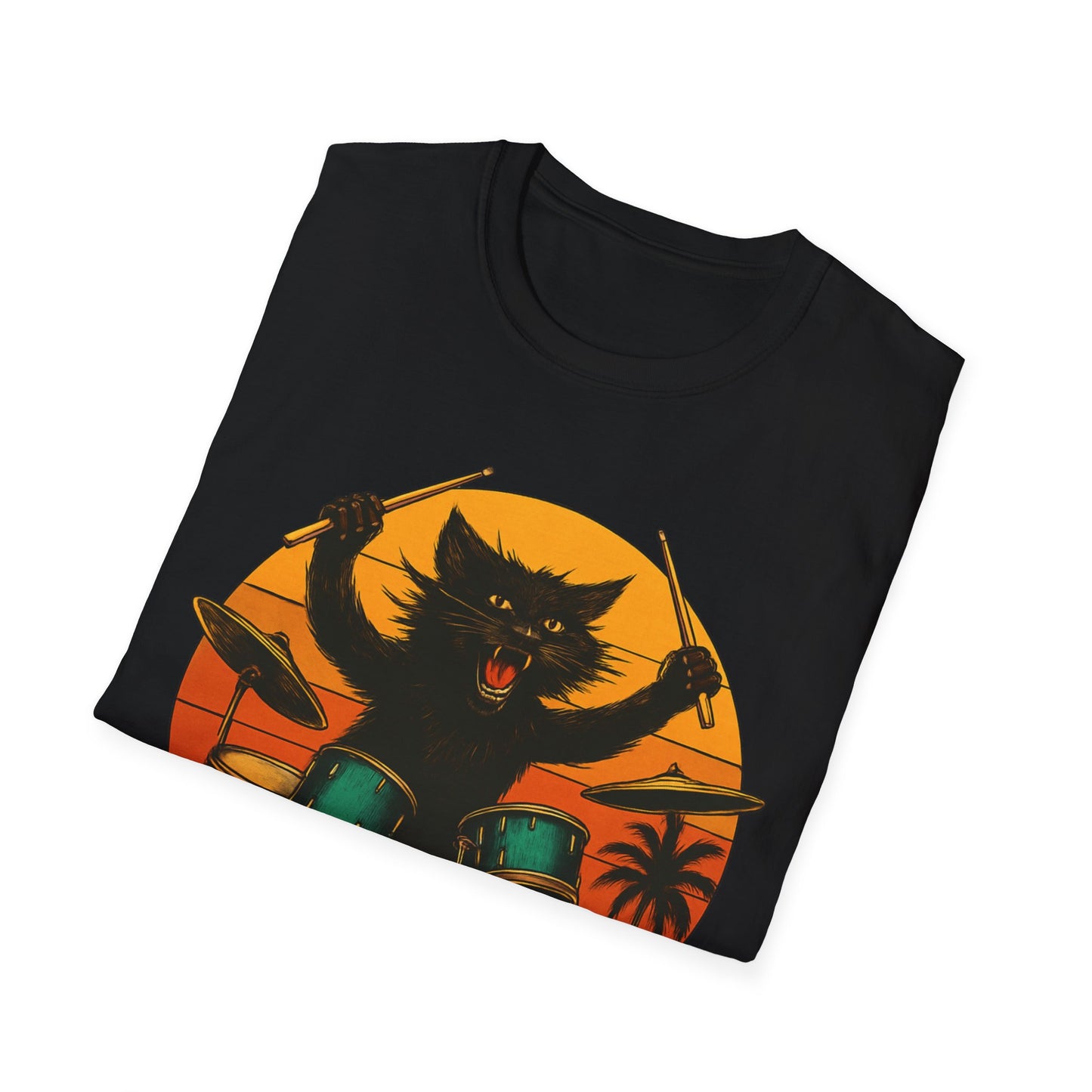 Drummer Cat T-Shirt