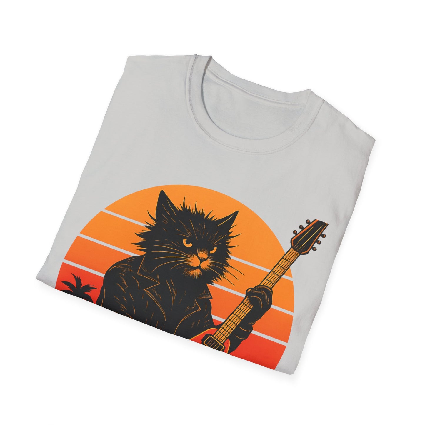 Guitar Hero Cat T-Shirt