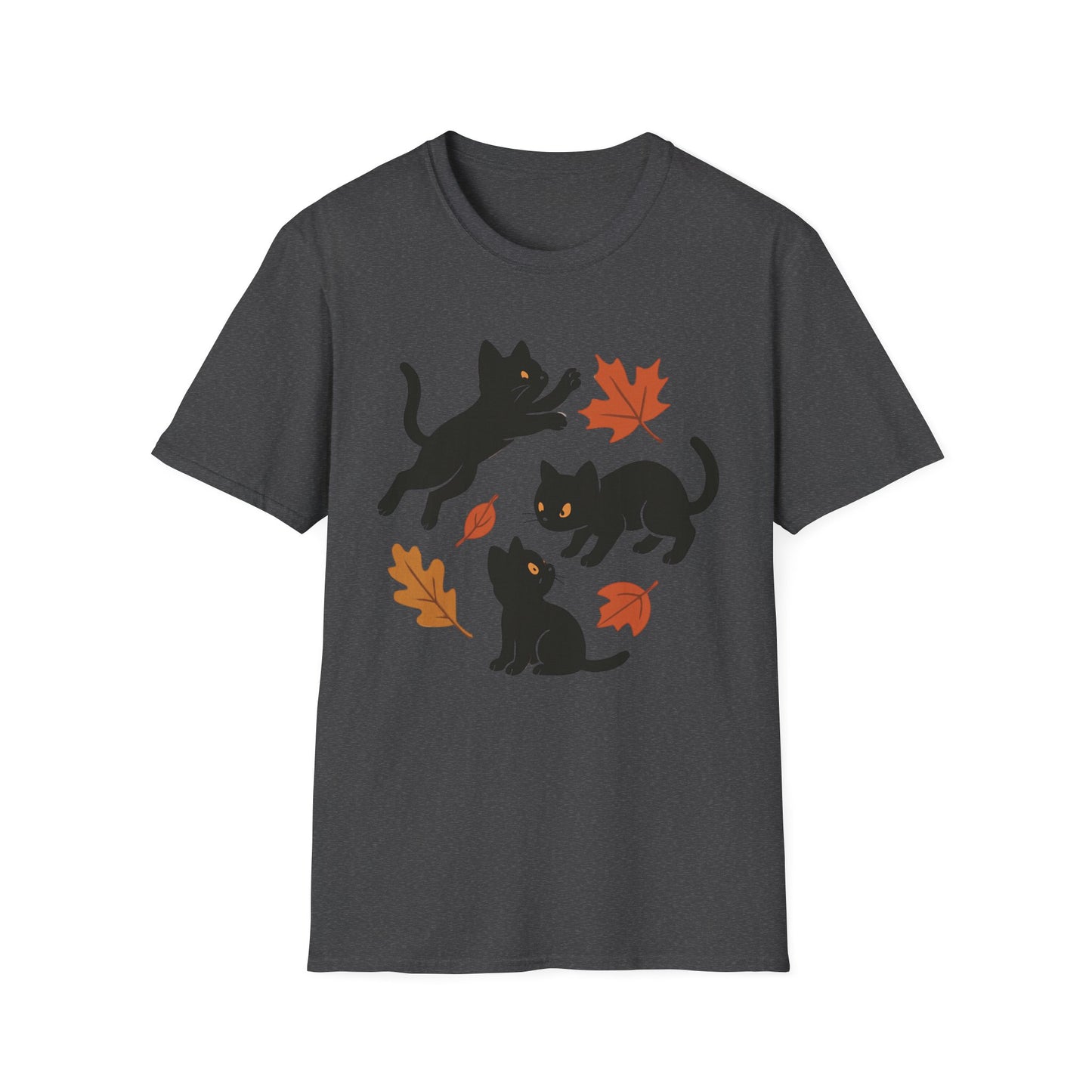 Black Cats Love Fall T-Shirt