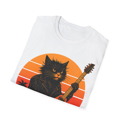 Guitar Hero Cat T-Shirt