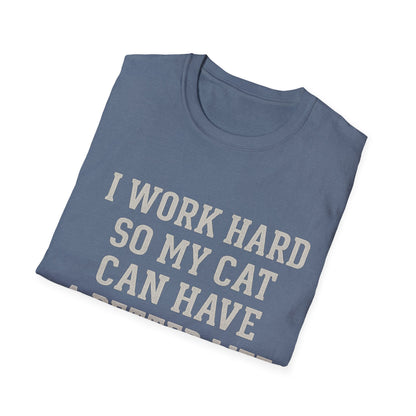 Work Hard Cat T-Shirt