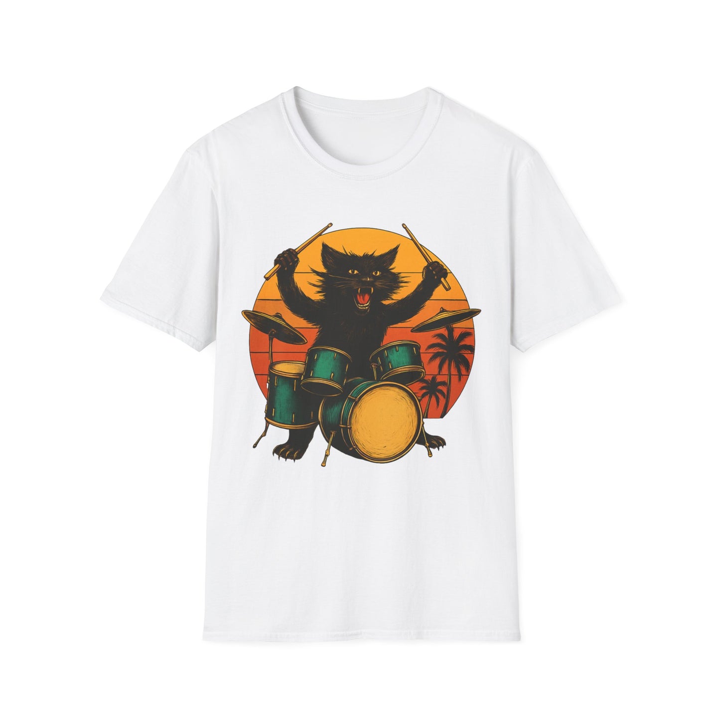 Drummer Cat T-Shirt