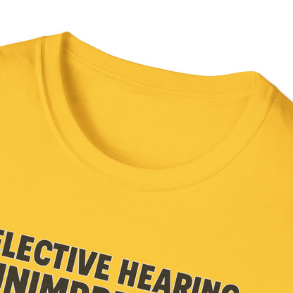 Selective Hearing Cat T-Shirt