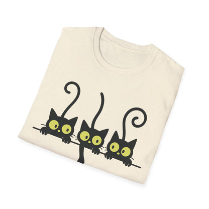 Curious Black Cats T-Shirt
