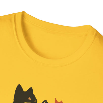 Black Cats Love Fall T-Shirt