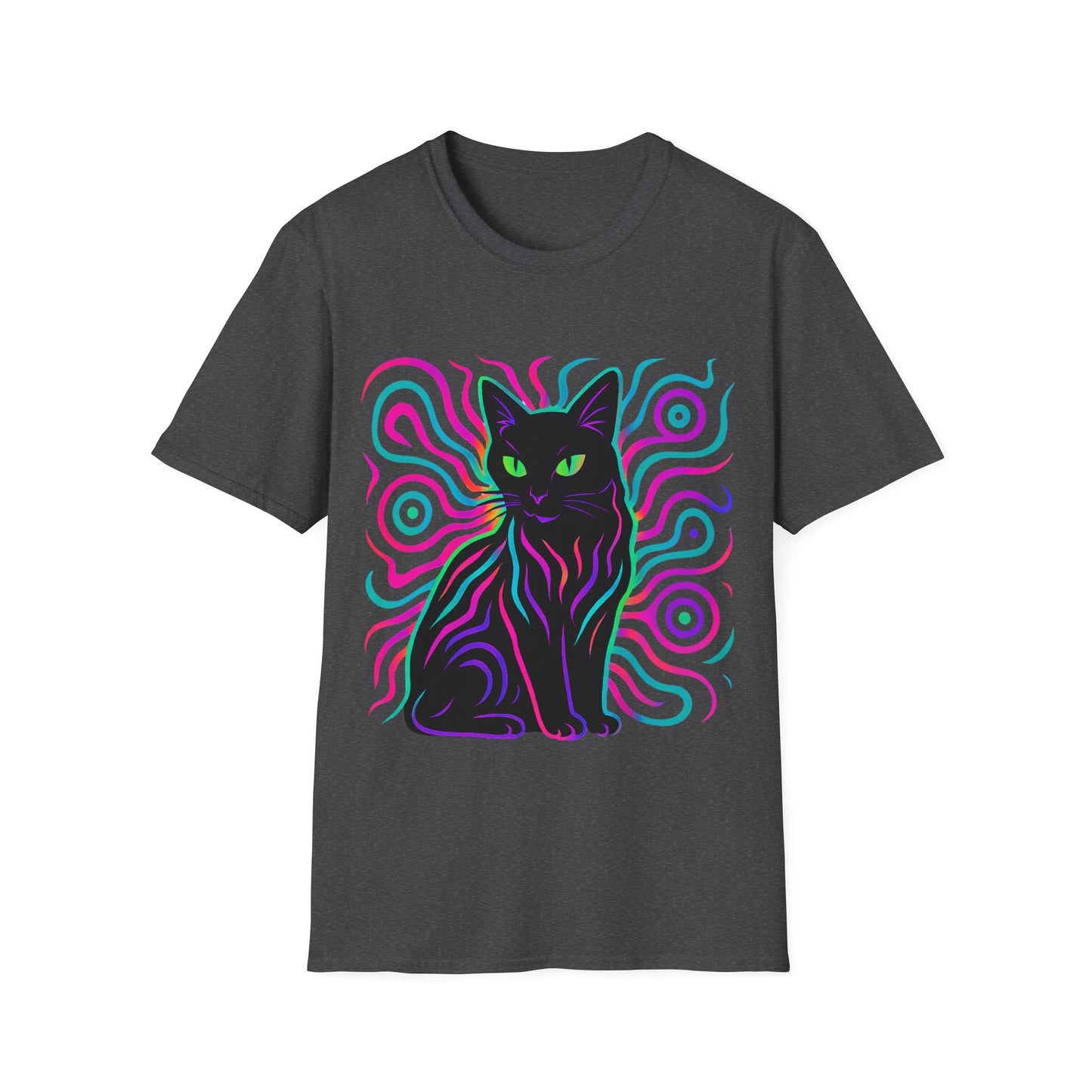 Cat In Neon Colors T-Shirt