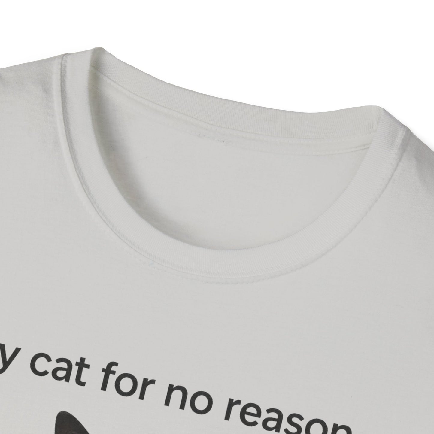 Cat Violence Button T-Shirt