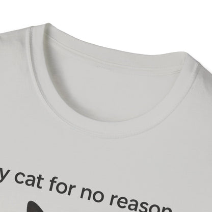 Cat Violence Button T-Shirt