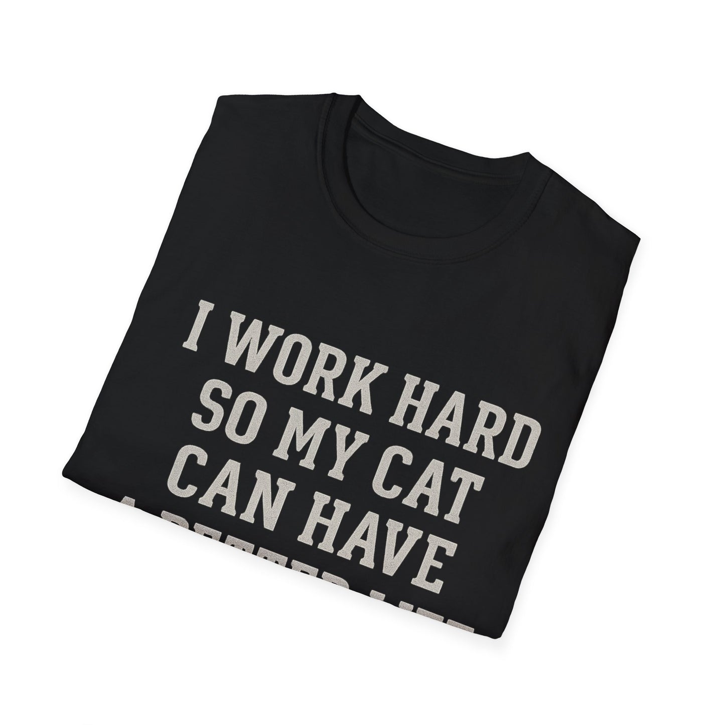 Work Hard Cat T-Shirt