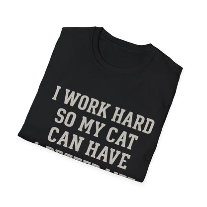Work Hard Cat T-Shirt