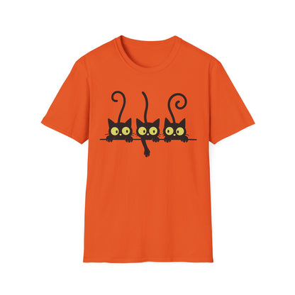 Curious Black Cats T-Shirt