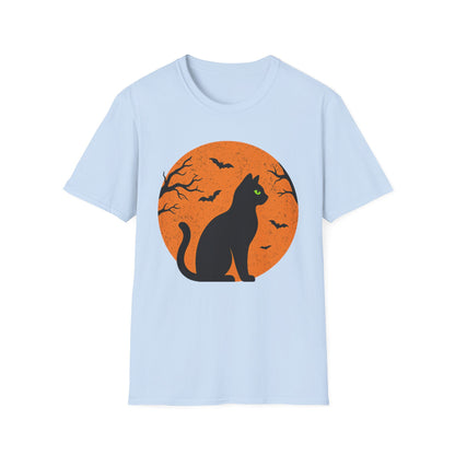 Full Moon Halloween Cat