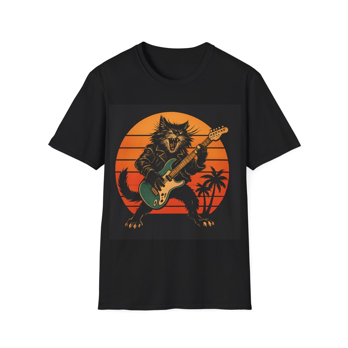 Guitar Rockin' Cat T-Shirt
