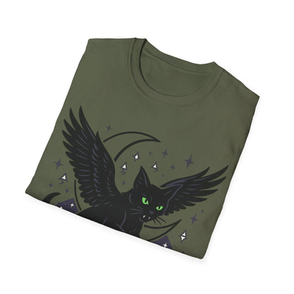 Winged Cat in Flight T-Shirt