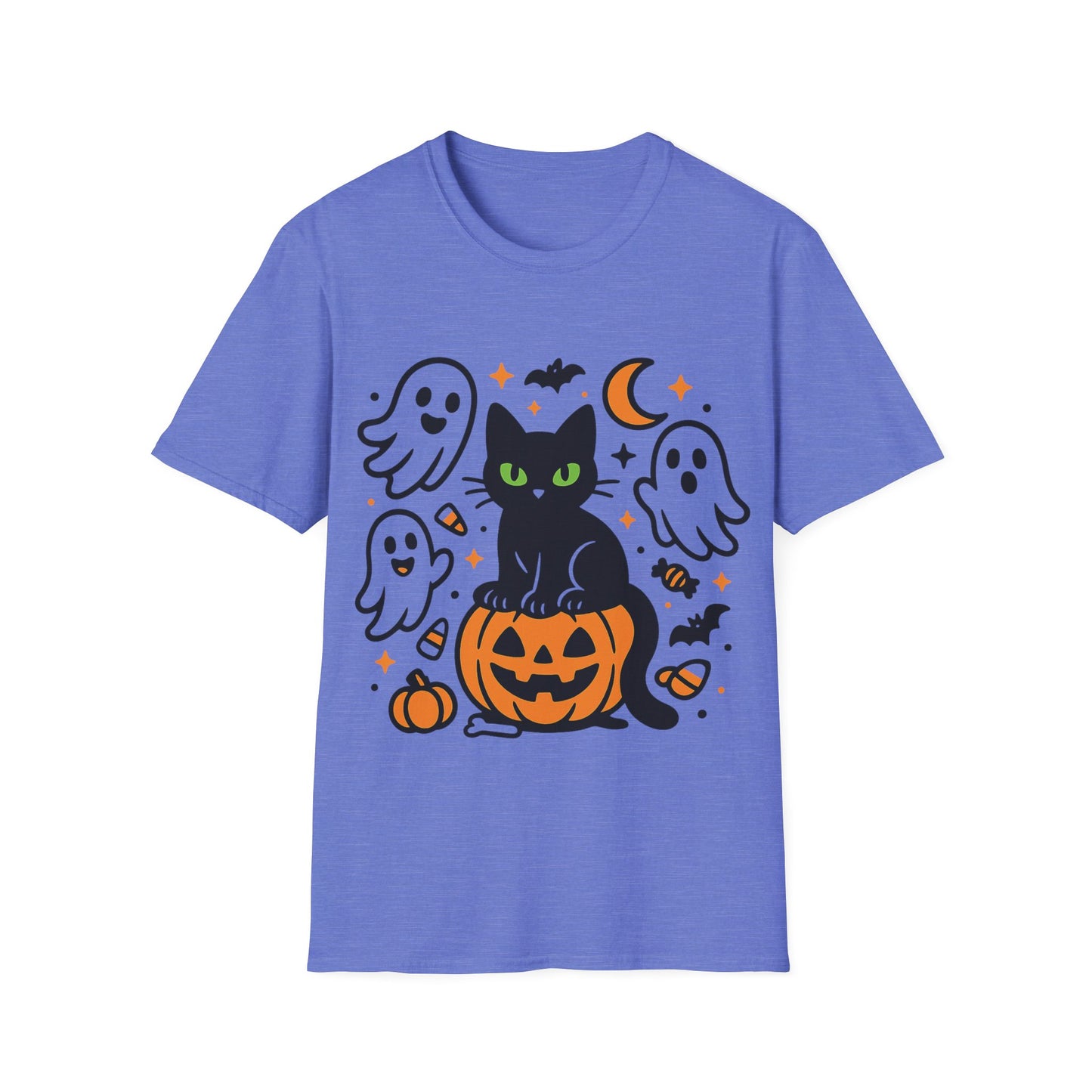Halloween Cat and Ghosts